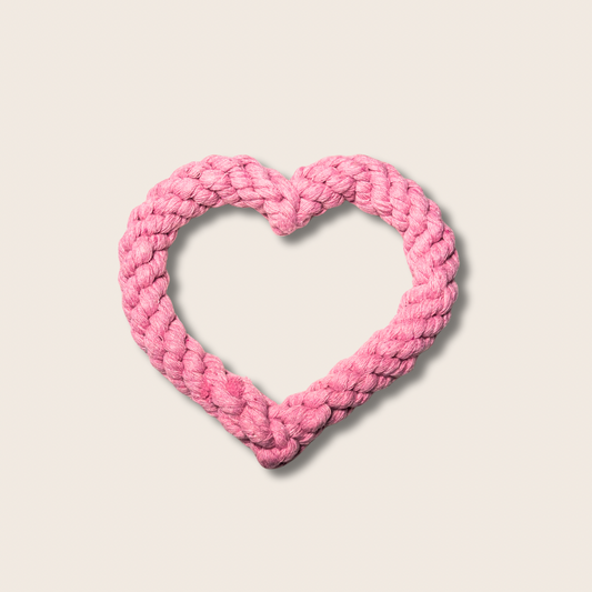Hartvormig Kauwspeeltje - Roze 13 cm